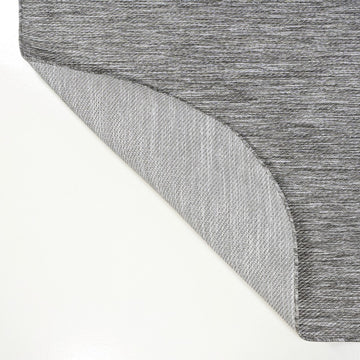 Miles Modern Minimalist Radius Corner Solid Indoor/Outdoor Area Rug
